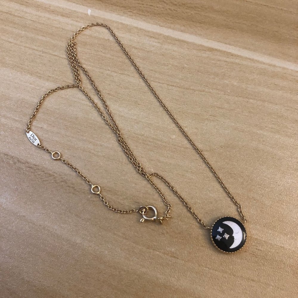 ❌SOLD Dior Rose Celeste Necklace, Sun & Moon